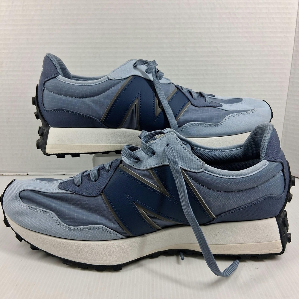 New Balance 327 Mens Blue Ripstop Nylon Lifestyle Sneakers MS327JAN Size 11.5